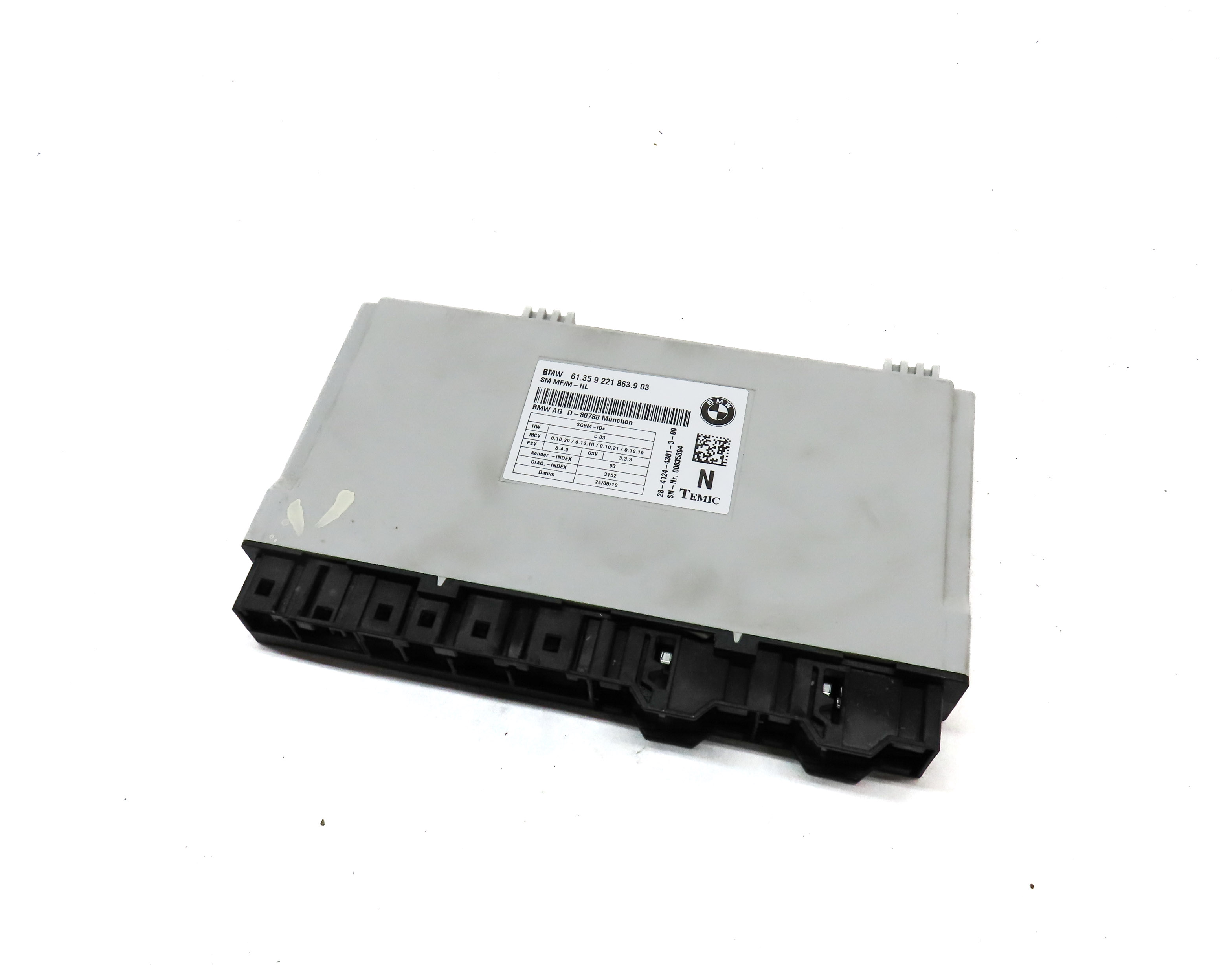 2011-2014 BMW X5 X5M X6 X6M (E70 E71) FRONT LEFT COMFORT SEAT CONTROL MODULE — exact item pictured